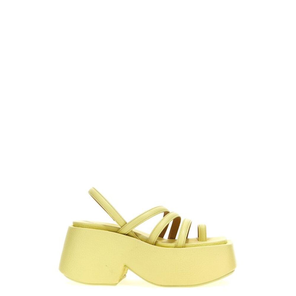 Marsell Bicolor Calfskin Stiletto Heel Women's Sandals